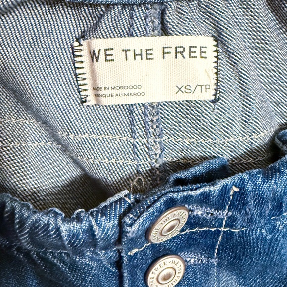 NWT Free People We The Free Wallflower Pull-On Jeans Size XS in Summer Nights - Picture 6 of 9